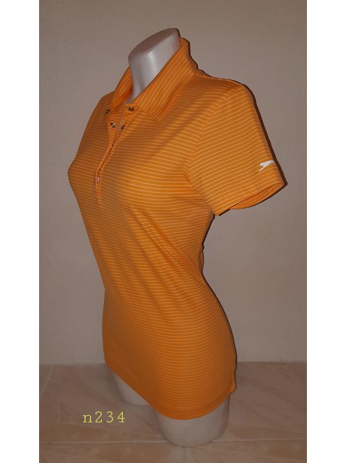 N234   SLAZENGER  M-es Narancssárga/fehér galléros rugalmas póló.