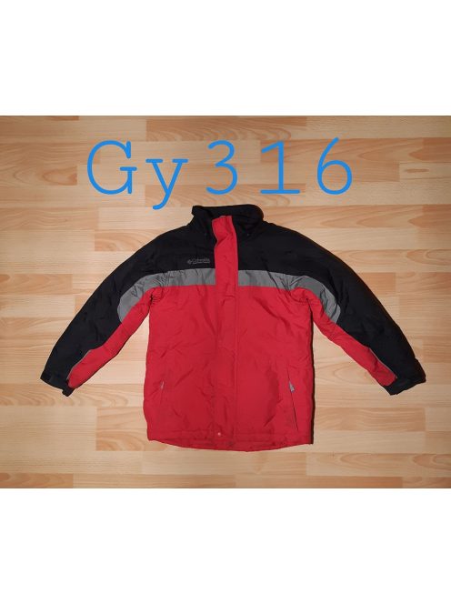 GY316 COLUMBIA téli dzseki 10-12 évesekre piros/szürke/fekete